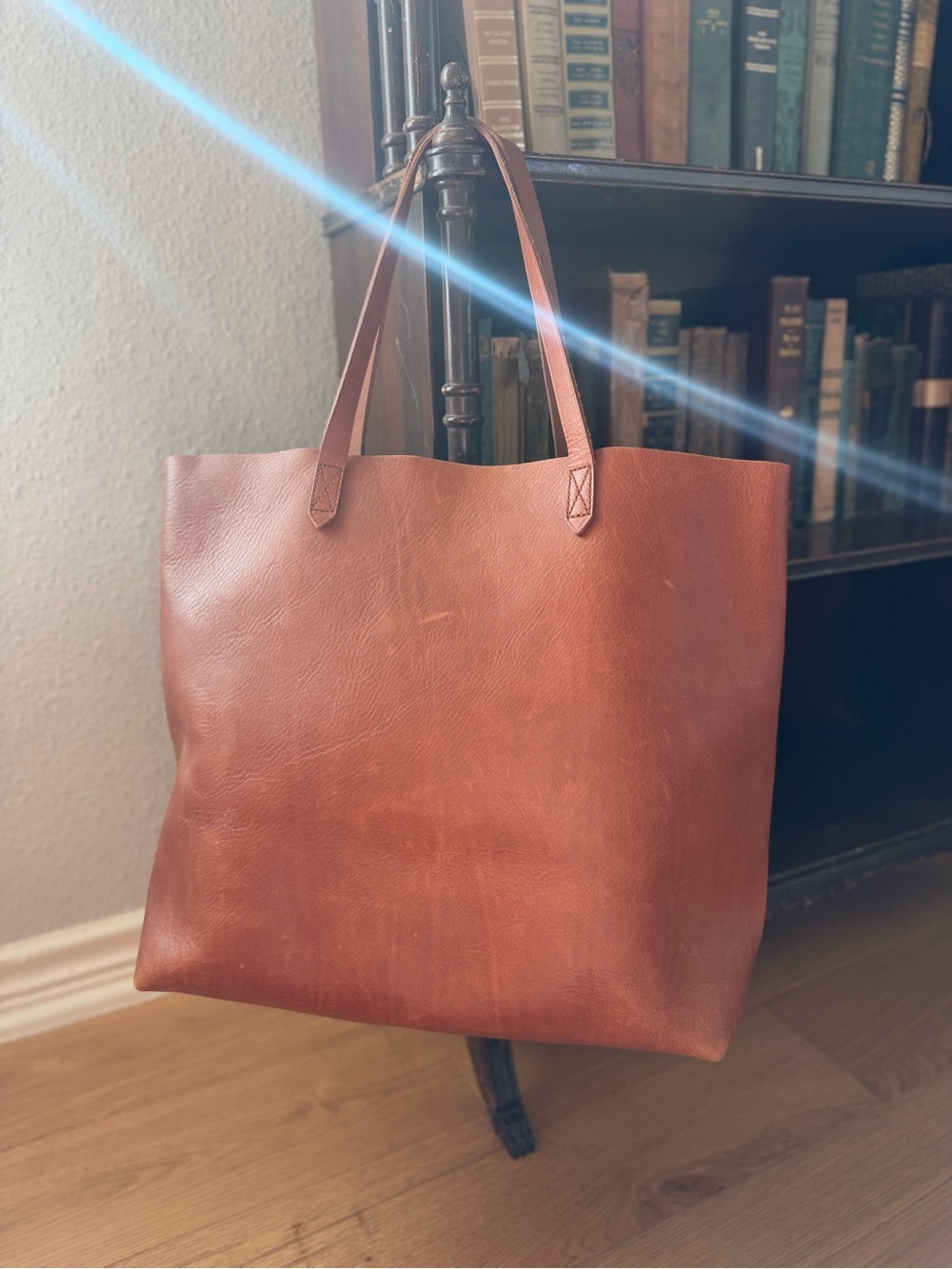 Madewell Large Brown Leather Tote